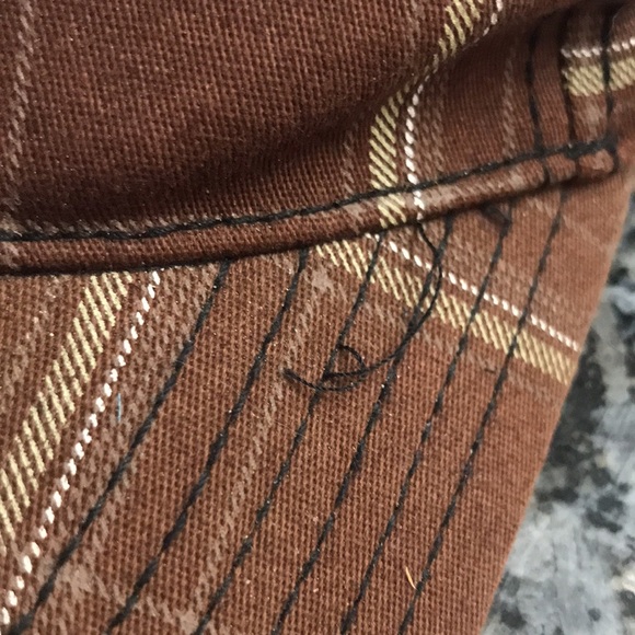 Tony Hawk skeleton embroidered plaid hat - Picture 4 of 4